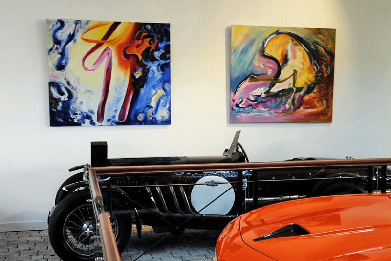 Exhibition paintings Henk Stemerdink at Gallery Aaldering