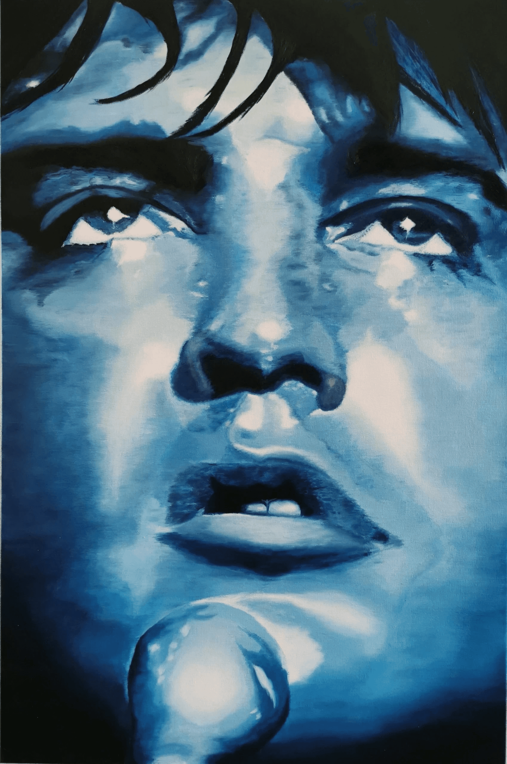 Exhibition paintings “Idols '60 and '70” by Anne and Leontine Vegter at Gallery Aaldering
