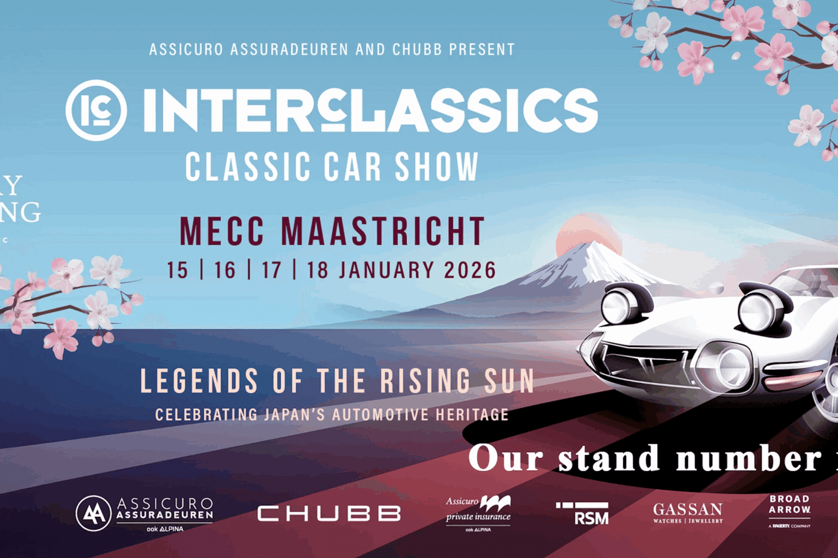 We will be present at Interclassics Maastricht 2026